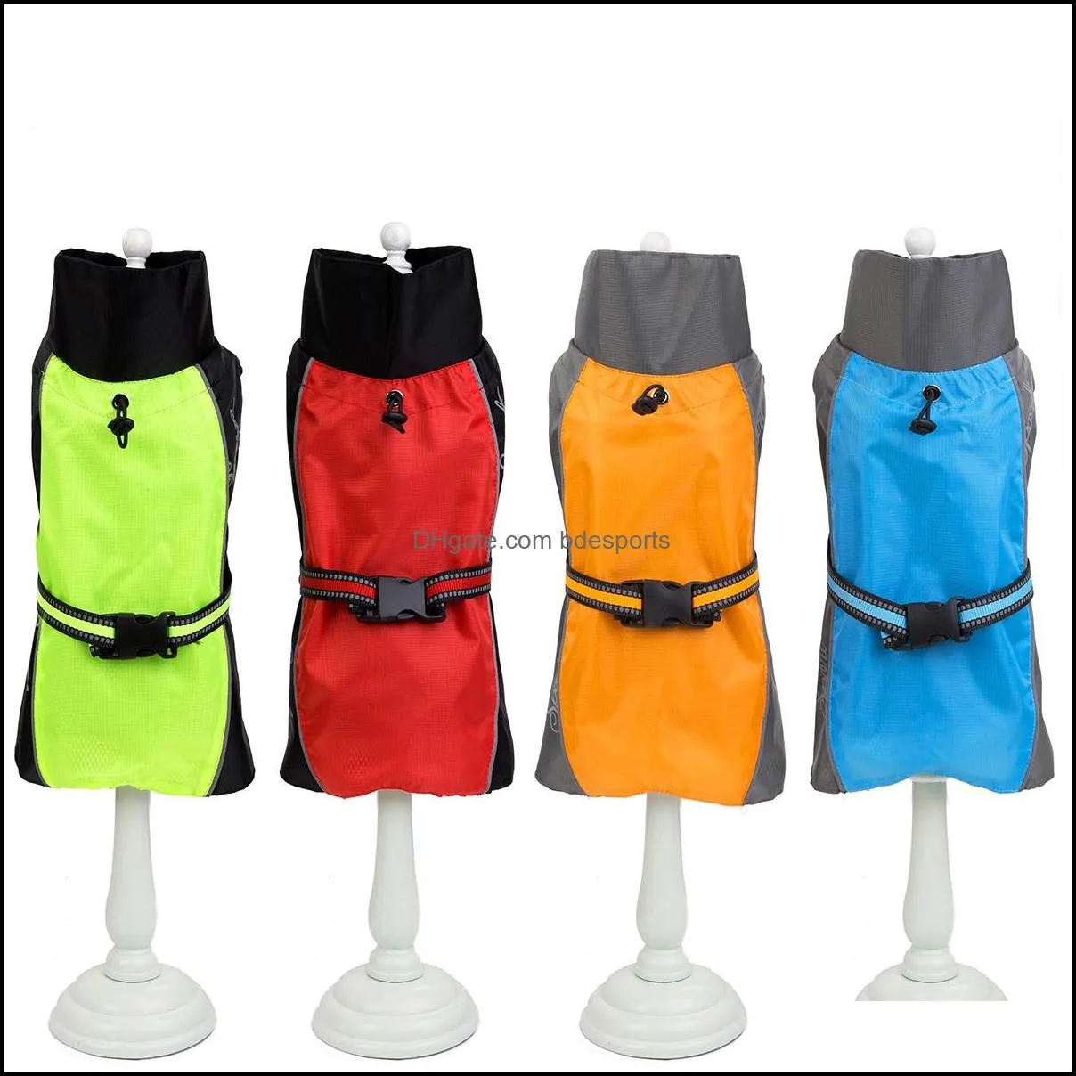 Dog Apparel Clothes Pet Rain Coat Waterproof Jackets Breathable Assault Raincoat for Big Dogs Cats Apparels Pets Supplies 7XL 8XL 9XL