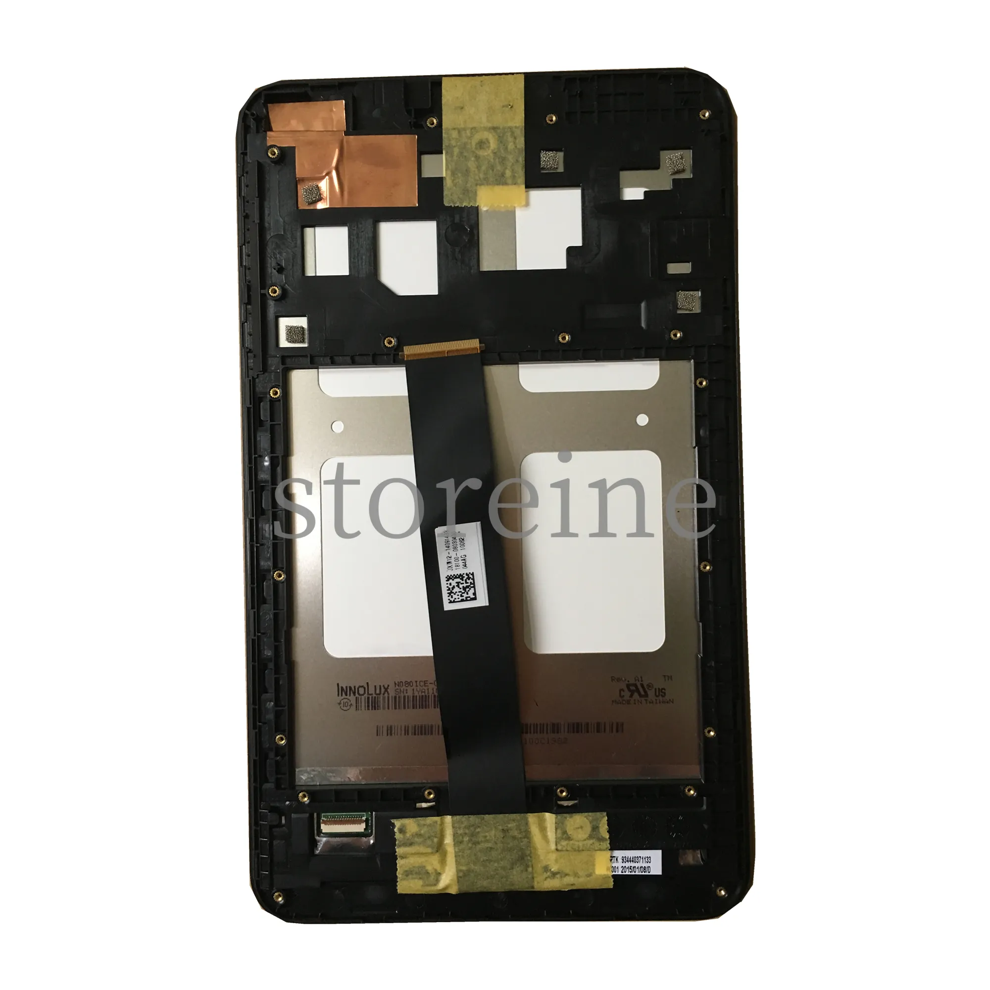 LCD LED Screen Painel Touch Screen Digitizer Conjunto com quadro preto n080ice-gb1c5 para asus memorando 8 me181cx k011 tablet