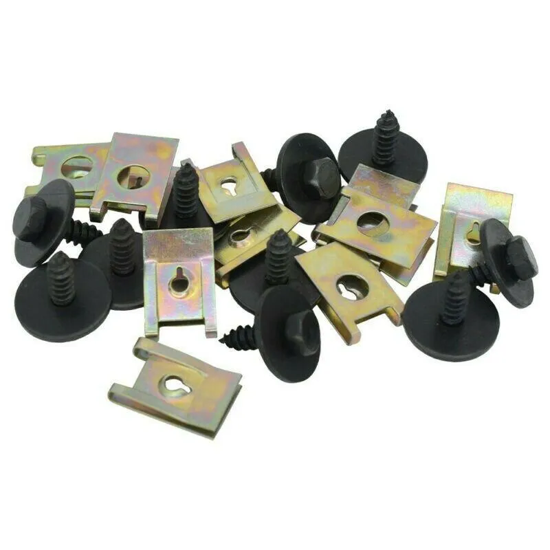 Clips de sous-plateau de décoration intérieure pour 1/3/5/6 sous le bouclier du moteur, boulons de protection, KIT de vis, accessoires de voiture, pièces, produits de décoration intérieure