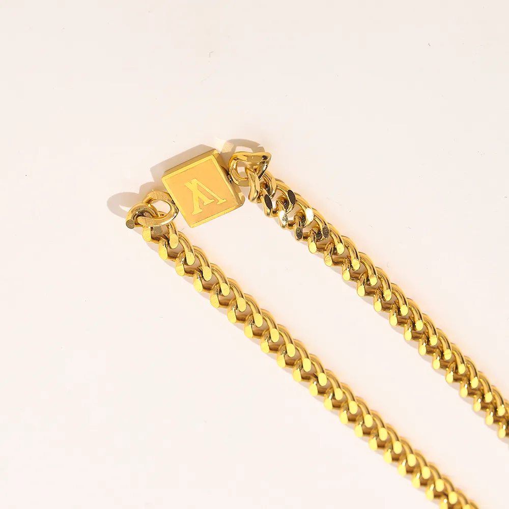 Collana girocollo di design di lusso Catena girocollo in acciaio inossidabile placcato oro 18 carati Ciondolo Moda Donna Accessori per gioielli da sposa ZG1690