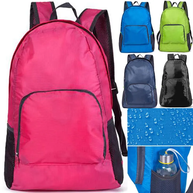 New Outdoor Waterproof Foldable Backpack Camping Hiking Backpack Large