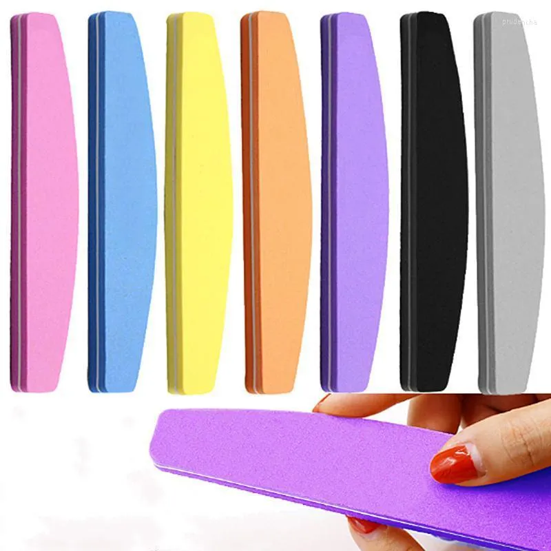 Nail Files File Buffer Sponge 100/180 Durable Sanding Washable Polish Blocks For UV Gel Pedicure Manicure Art Care ToolsNail FilesNail Prud2