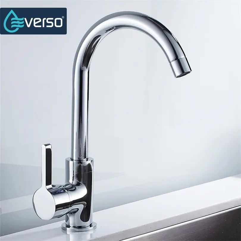 EVERSO Hot and Cold Water Sink Mixer Tap kitchen Sink Faucet 360 Swivel Sink Tap Torneira Cozinha Mixer T200424