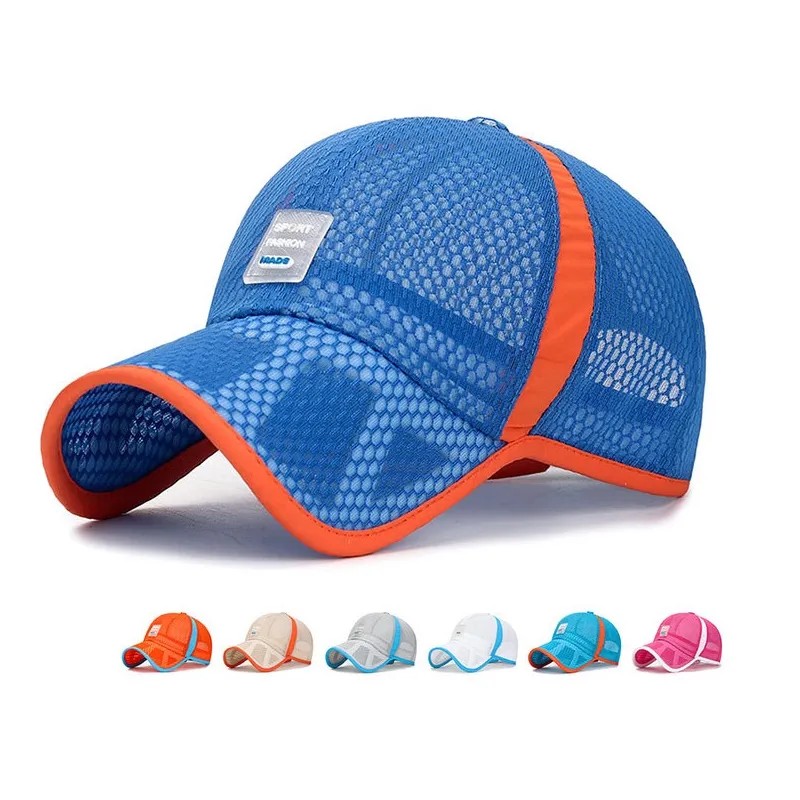 Casquette en maille respirante pour enfants Party Favor Casquettes de baseball de protection solaire pour étudiants Mode sports de plein air Chapeaux de protection solaire chapeau de parasol T9I001955