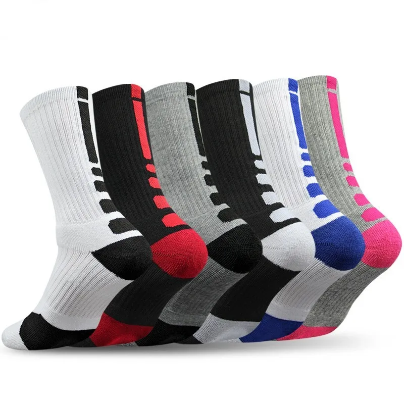 Professionelle Elite-Basketballsocken, gepolsterte Sport-Crew-Socken