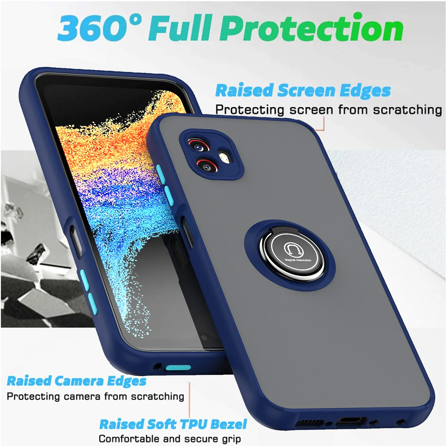 Броня силиконовые чехлы для Samsung Galaxy Xcover 6 Pro 2 чехол  автомобильный держатель кольцо жесткий защитный чехол