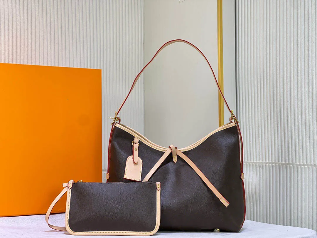 Wholesale Classic Designer Tote Bag Fashion flower Leather Handbags Women High Capacity Composite Shopping Handbag Shoulder Bags Brown Wallets CrossbodyBag