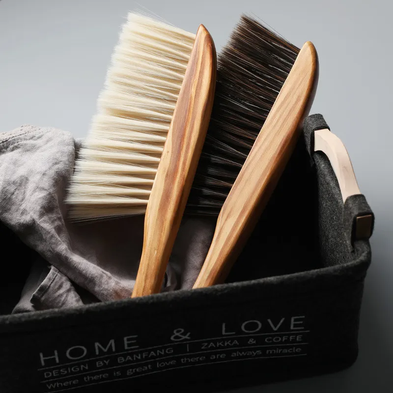 Cepillo suave Simple de madera maciza para polvo, escoba para dormitorio, sofá, asiento de coche, herramienta de limpieza, limpiador de polvo, cepillo pequeño