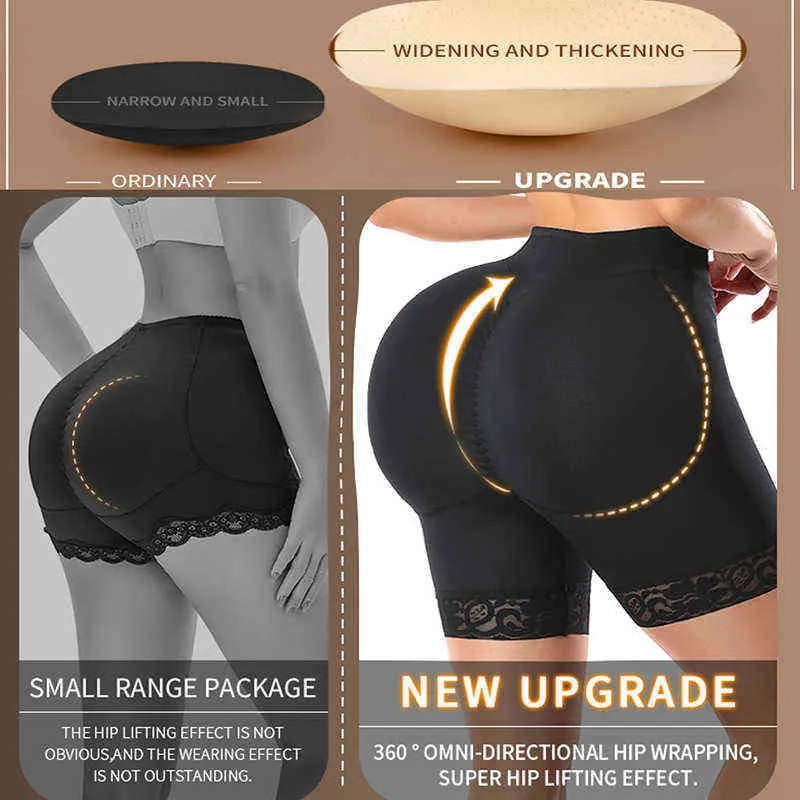 Booty Shaper Padded Underwear Pants Women's FAKE ASS Butt Lifter & Hip  Enhancer 