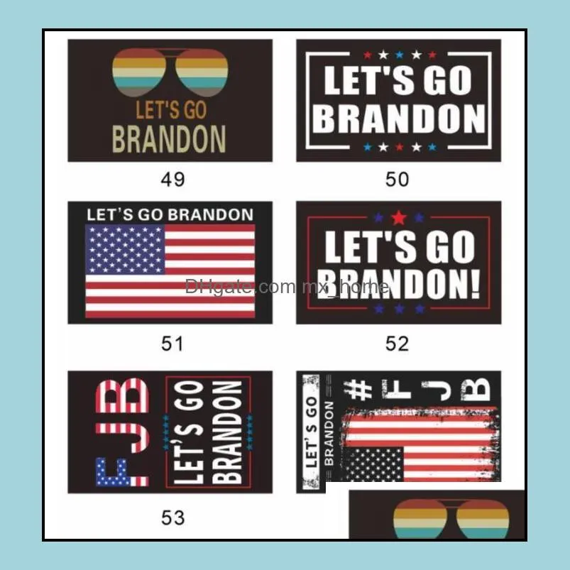 2024 New Let`s go Brandon Trump Election Flag Double Sided Presidential Flags 150*90cm Wholesale DHL