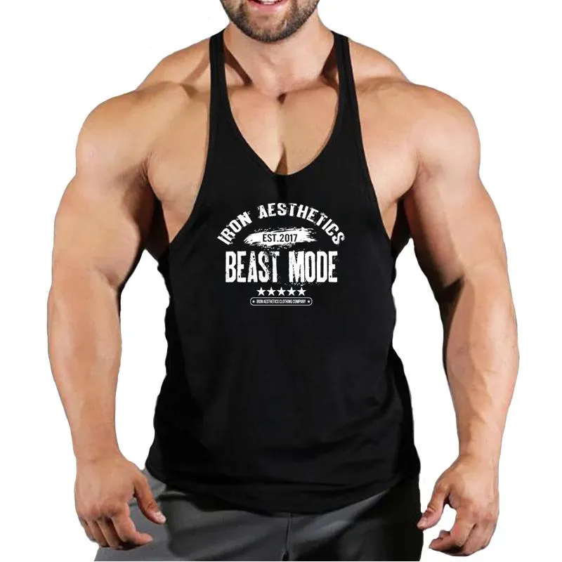 Tampo masculino Tops Roupas de ginástica para homens Vestes Camisa de fitness Camisa de fitness Stringer Men's Muscular Musc Manguless Sweatshirt Top Top