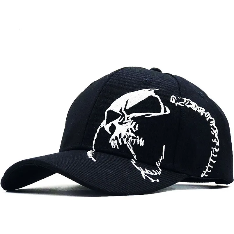 Skull Embroidered 100 Cotton Skull Baseball Cap For Men From Hui05