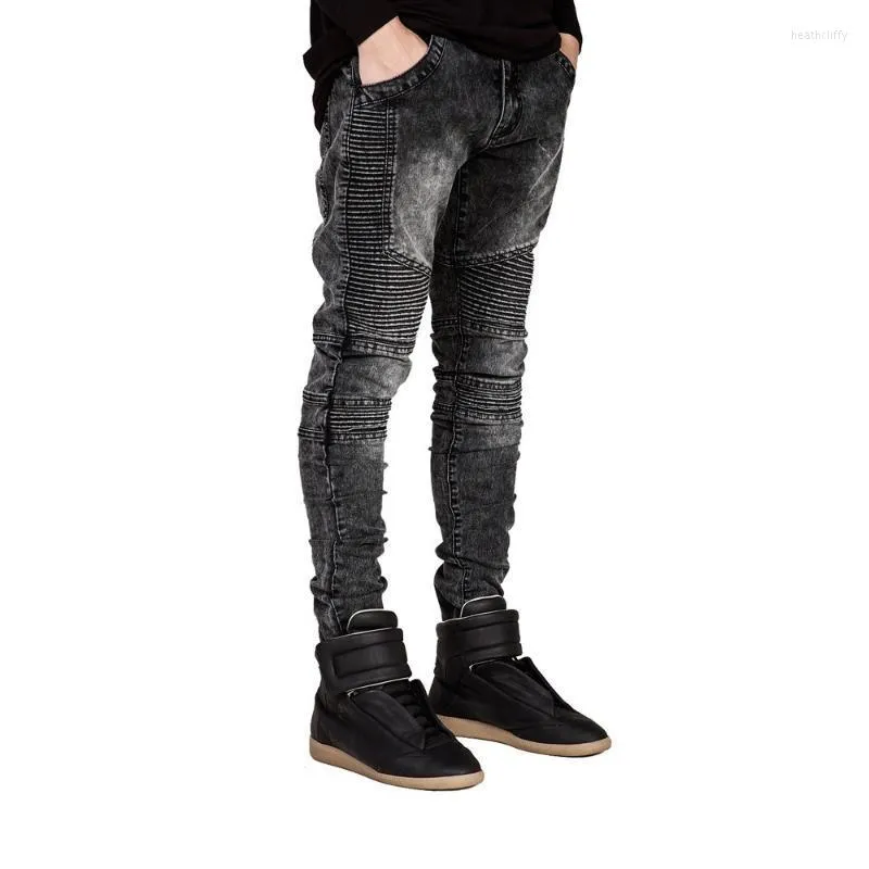 Mäns jeans män mager cyklist strech för y2101mens värme22