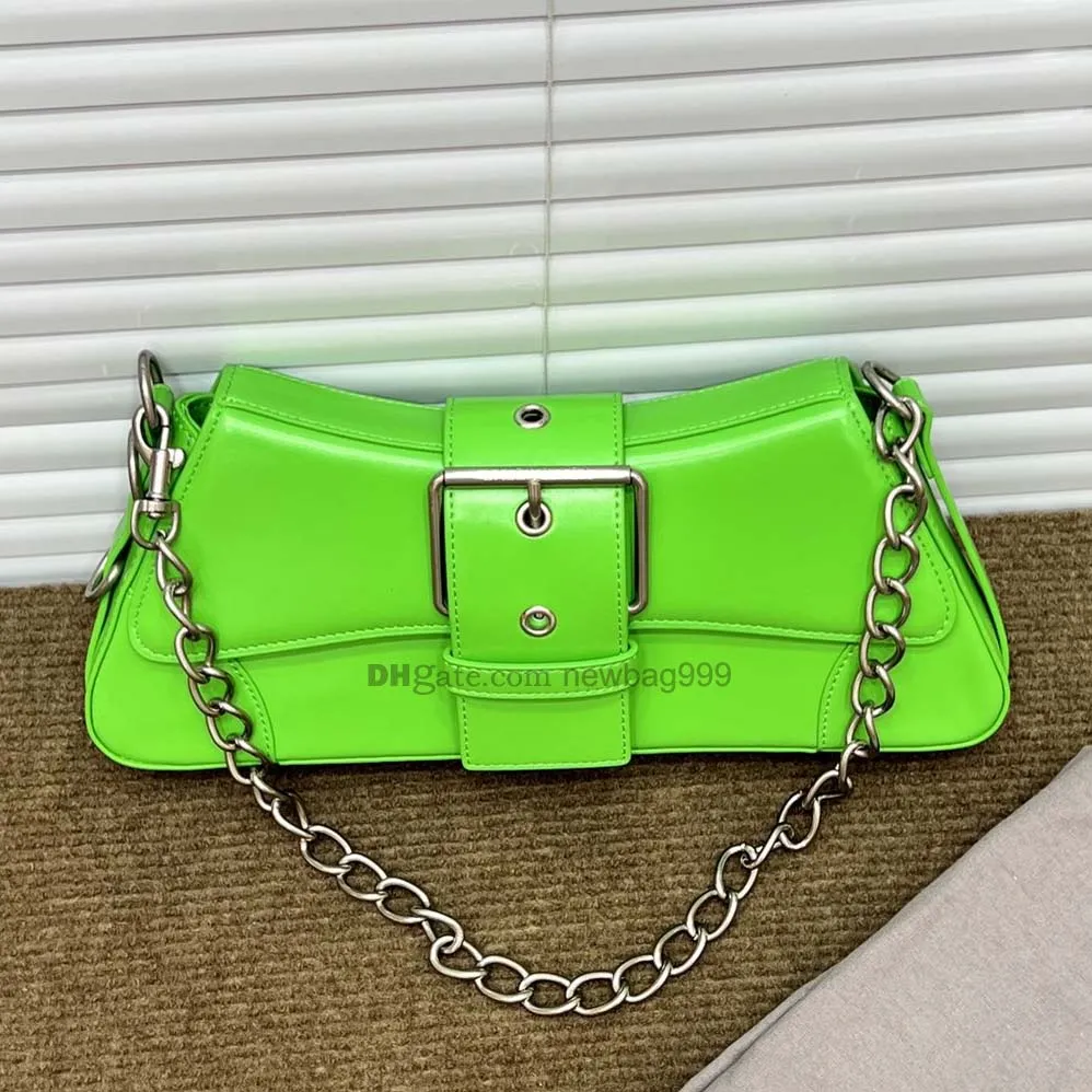 Luxury Designer Shoulder Bag With Strap CROCODILE EMBOSSED Silver