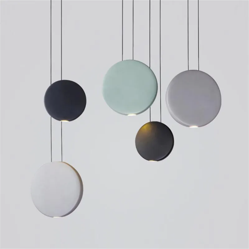 Pendant Lamps Nordic Macaron Round Small Lights Dining Room Bedroom Bedside Bar Lamp Living Cafe Gallery Art Decor LampsPendant