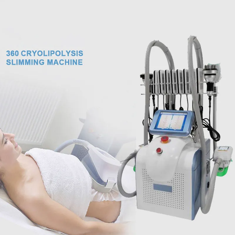 Slimmende vriesvet bevriezen 360 cryo lipo cryo body slank 9 in 1 multifunctioneel afgevallen gewicht draagbare cellulitis reductiemachine