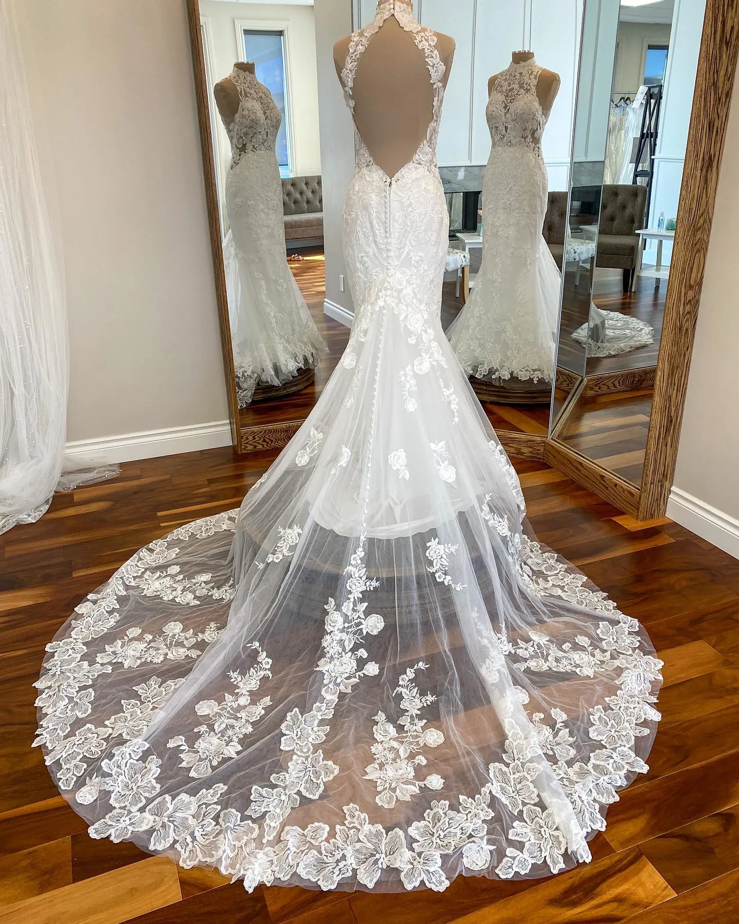 knee length dresses for ladies HOPE Sweetheart Strapless Bodice Lace Tulle Mermaid Wedding Dress main image 0