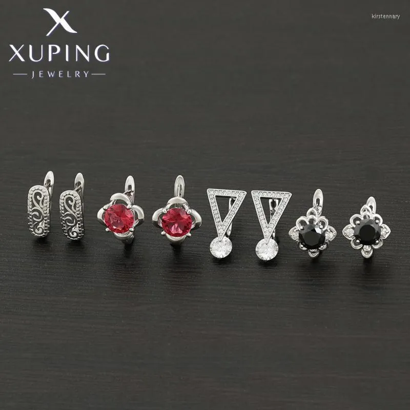 Hoop & Huggie Xuping Jewelry Arrival Flower Shaped Gold Color Earrings For Women Gift A00314258Hoop Kirs22