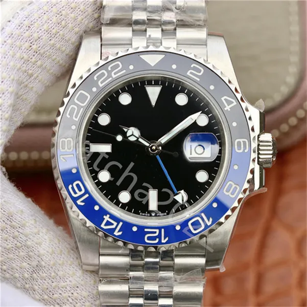 EW Maker Wristwatches 40mm GMT Batman World Pepsi Basel 126711 126710 116719 Ceramic Top CAL.2836 Automatic Mens Watch Watches
