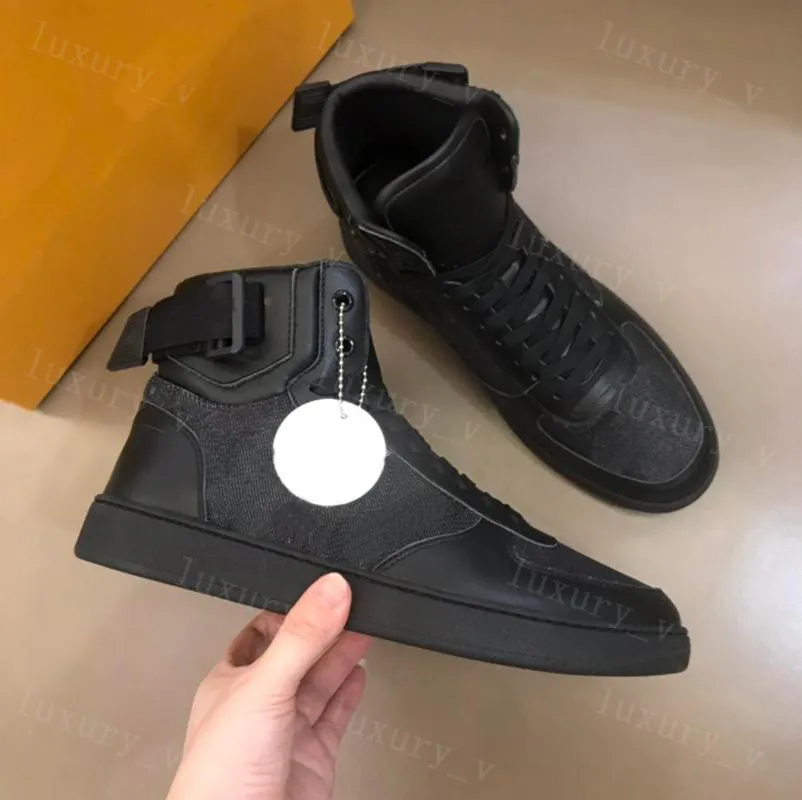 Designer Casual Shoes Men RIVOLI SNEAKER RUN AWAY Suede Calf Leather Rubber Outsole Sneakers High Top Running Trainers