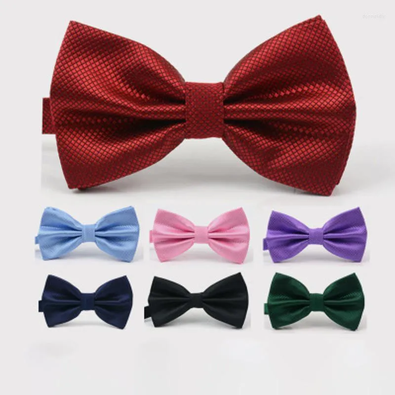 Bow Ties 1pcs Men Fashion Butterfly Party Wedding Tie For Boys Girls Candy Solid Color Bowknot Apparel Accessories Bowtie Donn22
