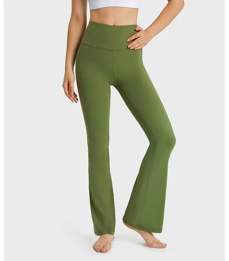 Lu Yoga Womens High Waist Soft Rise Yoga Pants Full Length, Solid Color,  Autumn/Winter, Track Workout, Athletic Gym Studio Aerie Flare Leggings  Crossover From Yogaworld, $19.1