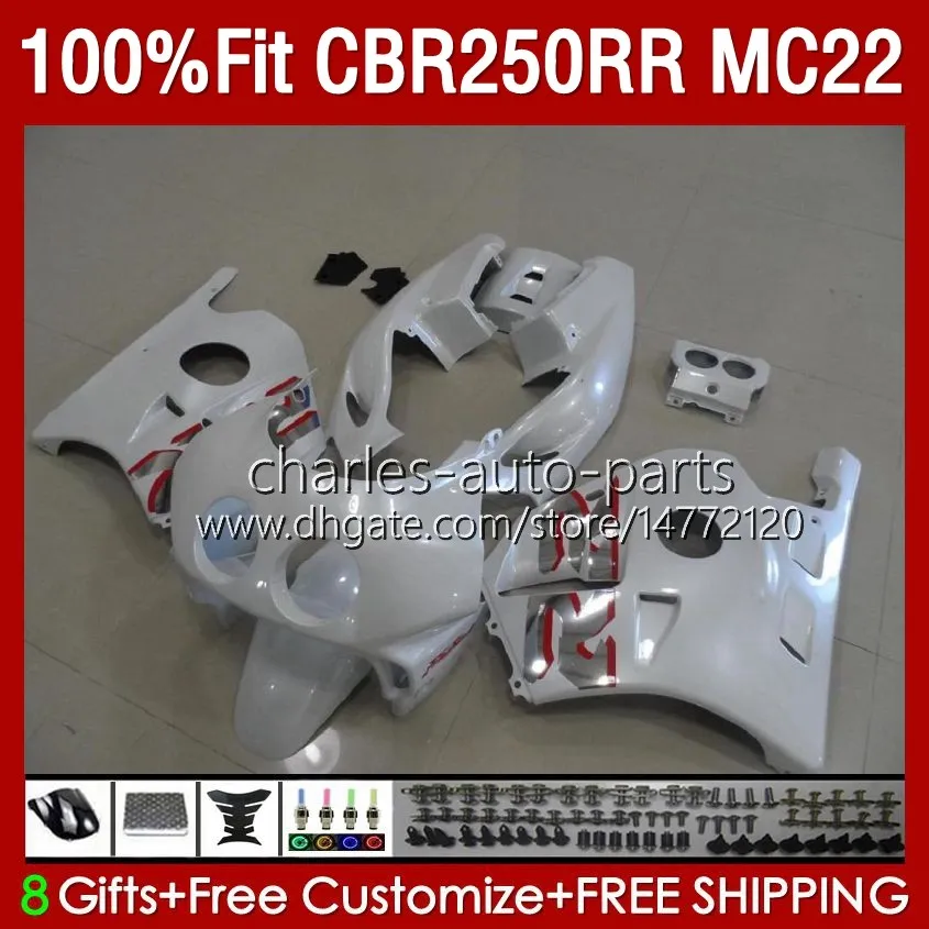 Injection Body For HONDA CBR 250RR 250 RR CC CBR250RR Pearl White 90 91 92 93 94 95 96 97 98 99 131No.33 250CC MC22 CBR250 RR 1990 1991 1992 1995 1996 1997 1998 1999 Fairing