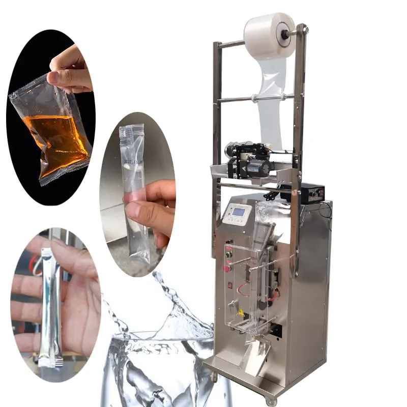Electric packing machine for olive oil perfume self suction multi-function liquid packaging machine