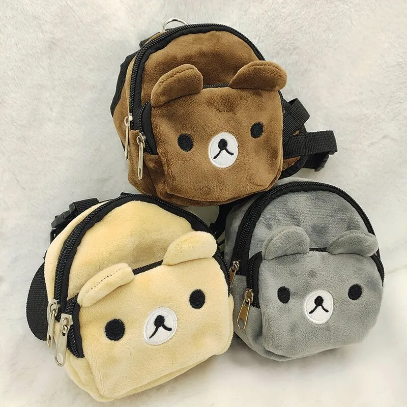 Pet Dog Backpack draagbare rugzak Teddy hond snacktas schattige schooltas