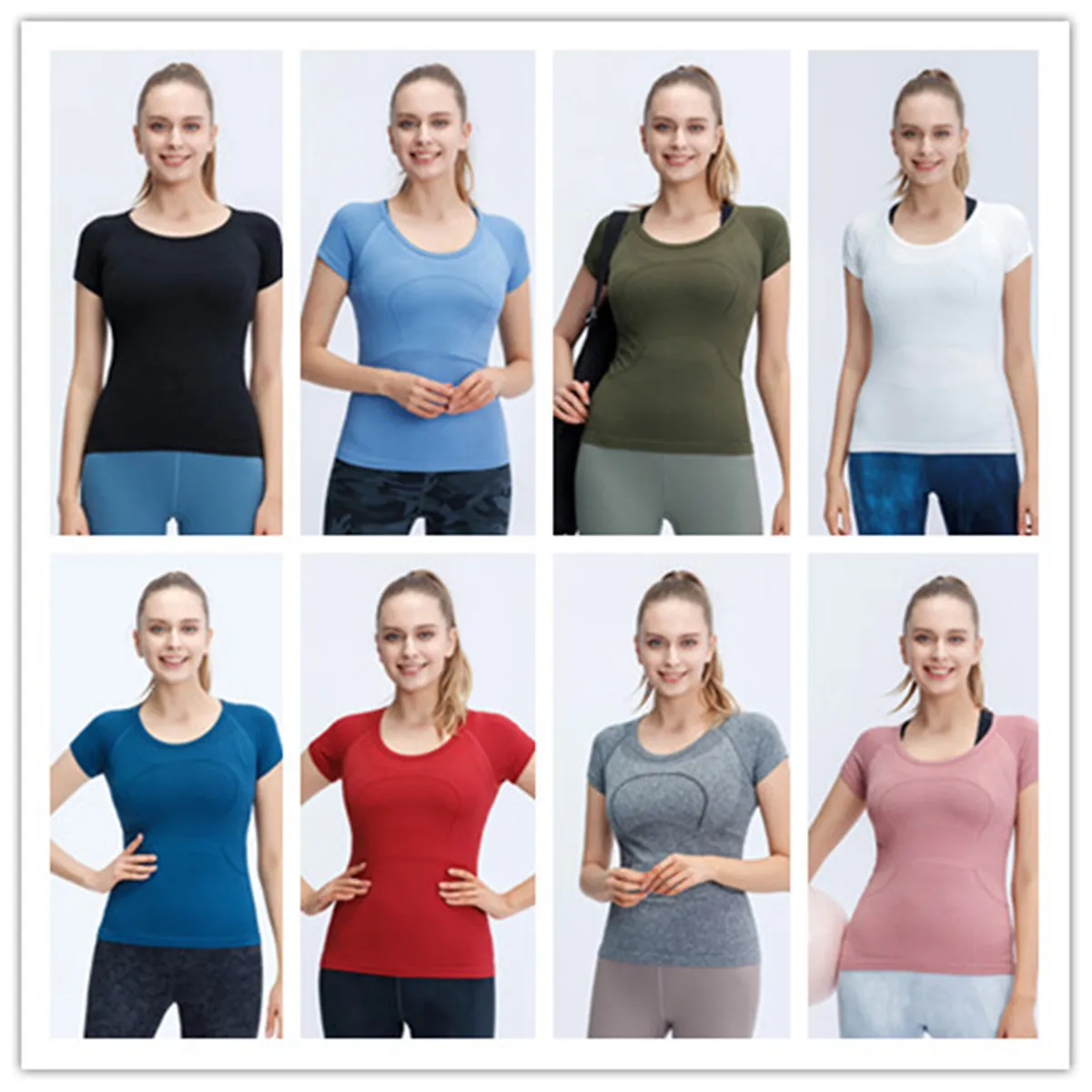 Swiftly Tech Ladies Yoga T-Shirt Solid Color Sports Running Mesh Stitching Quick Dry Fitness Breathable Short /Long Sleeve Multi-Color Optional