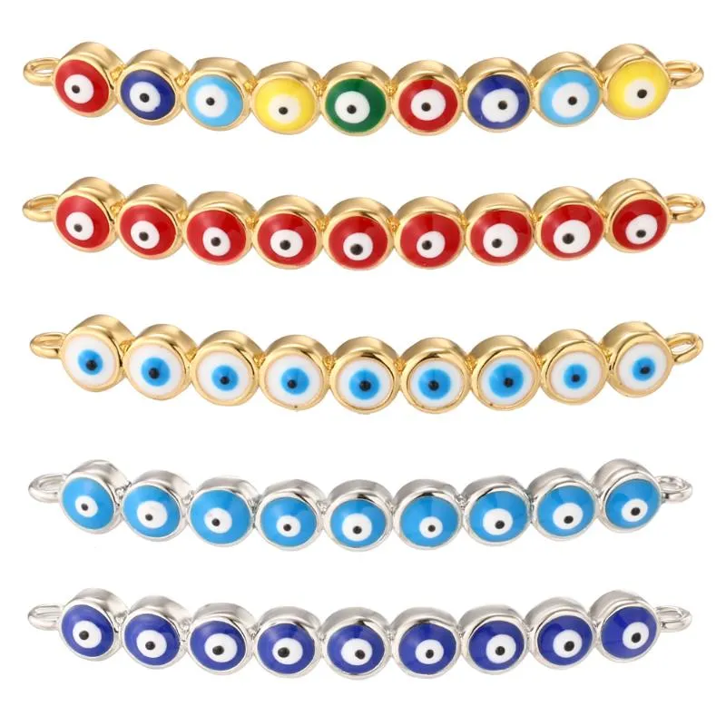 Connecteurs Boho Blue Eye Blue Blue pour collier de bracelet bricolage