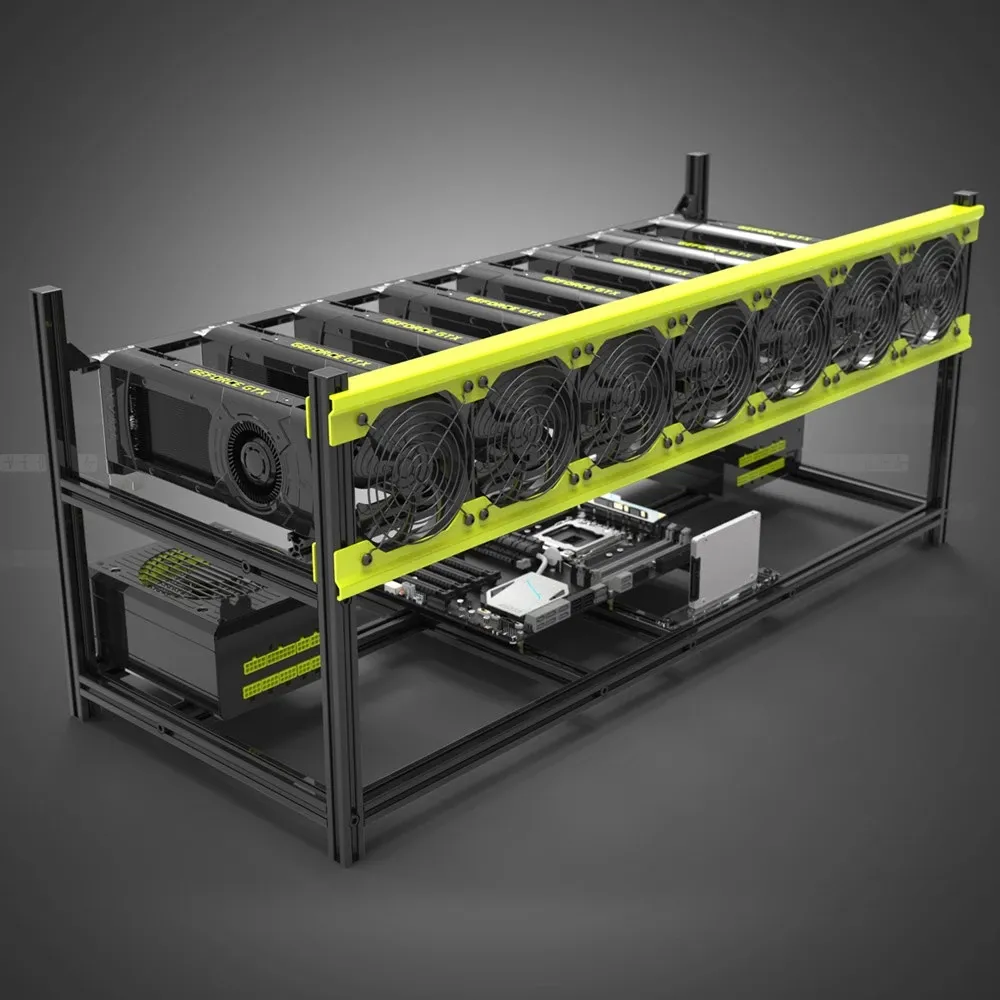 マイニングリグ フレームのみ 8GPU （8GPUマイニングフレーム
