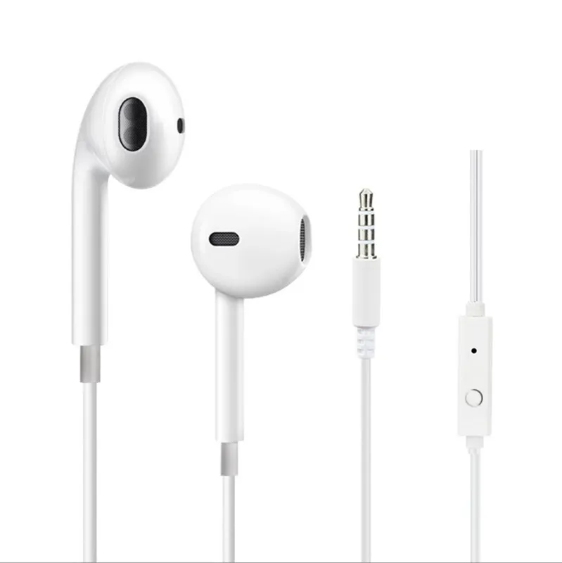 Universal 3.5mm Mobile سلكفات سماعات الرأس Sport في أذن سماعات الأذن سبورت سماعات الرأس Mic Music Earphone لـ Samsung Galaxy/S6/S7 Edge إلخ.