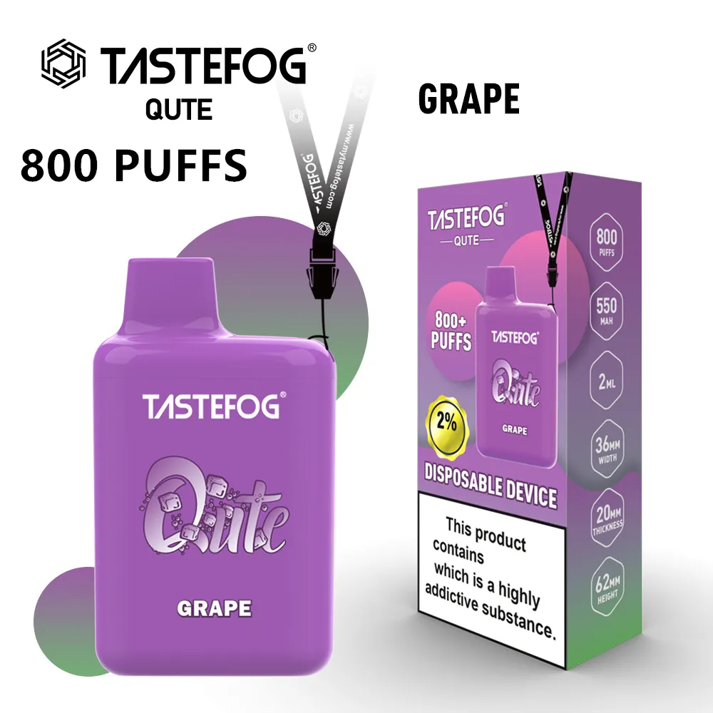 Latest 800 Puffs E Cigarette Disposable Vape Box Tastefog Factory Direct Wholesale Top Quality Vapes 15 E-liquid Flavors 2% Nic In Stock