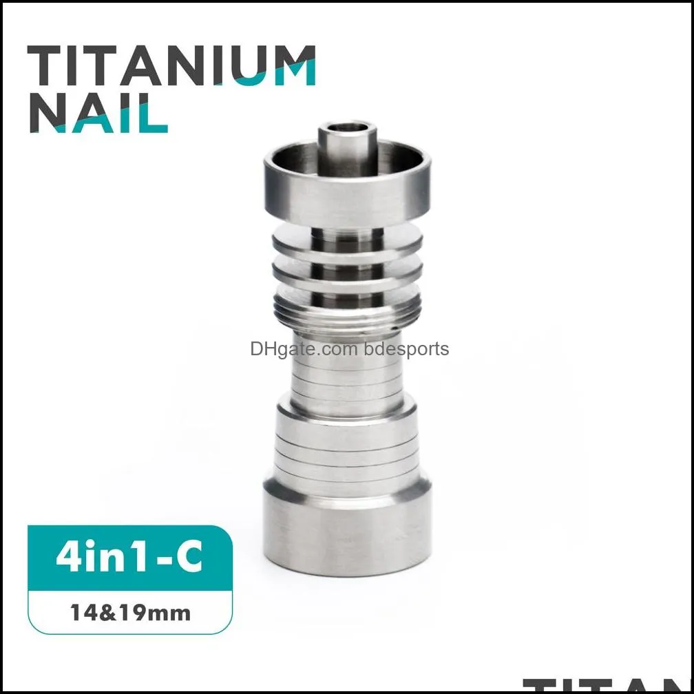 Different Types Hand Tools Domeless Titanium Nail 10mm 14mm 19mm Male & Femal Joint 2/4/6in