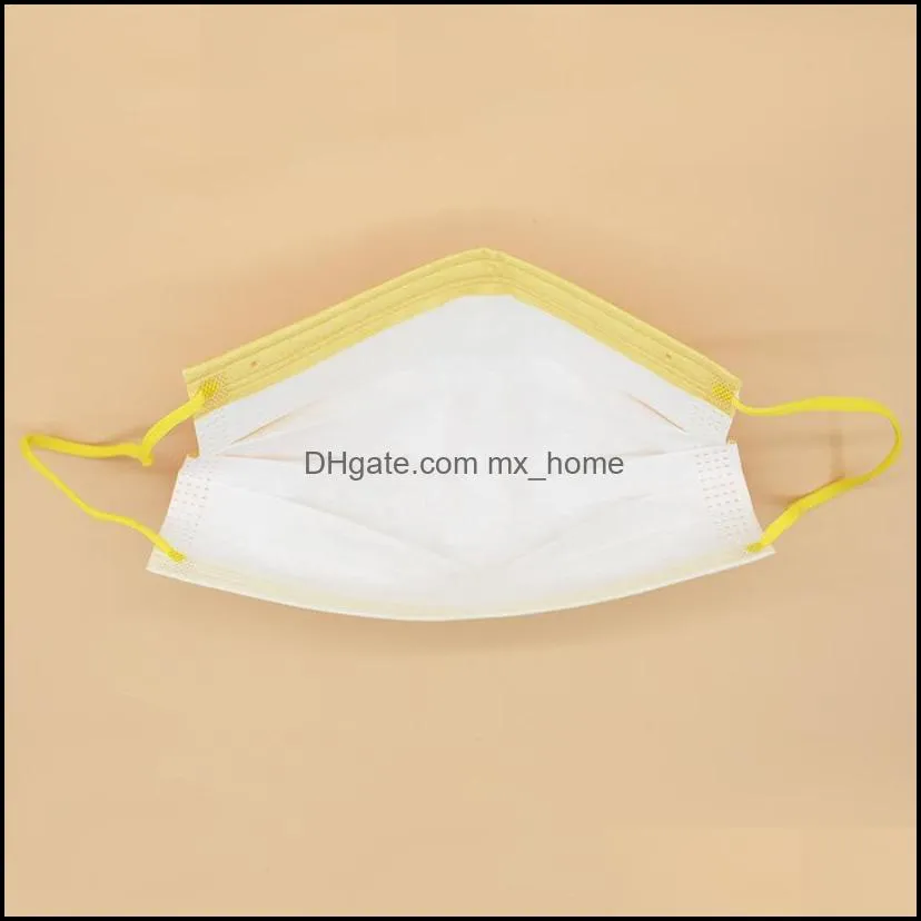 new adult protective mask printing matte gradient color disposable three-layer masks gca13173