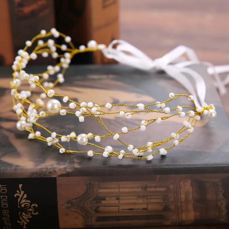 Headpieces handgjorda pärlstavar huvudbonad bröllopsklänning accessoriesheadpieces