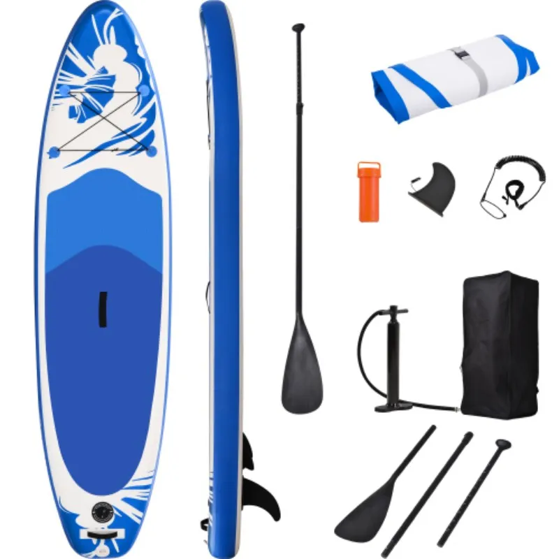 US Stock Uppblåsbar stand up paddeltavla 10 "x 30" x 6 '' ultralätt sup non-halp däck bottenfen för paddling ungdomar vuxen stående båt ms199346aac