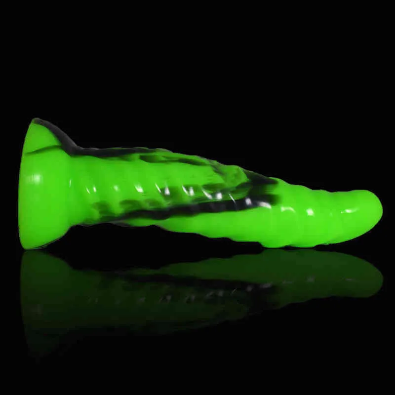 NXY DILDOS 성인 성 제품 여성 혀 자위 장치 특수 모양의 실리콘 음경 큰 후방 항문 플러그 0511