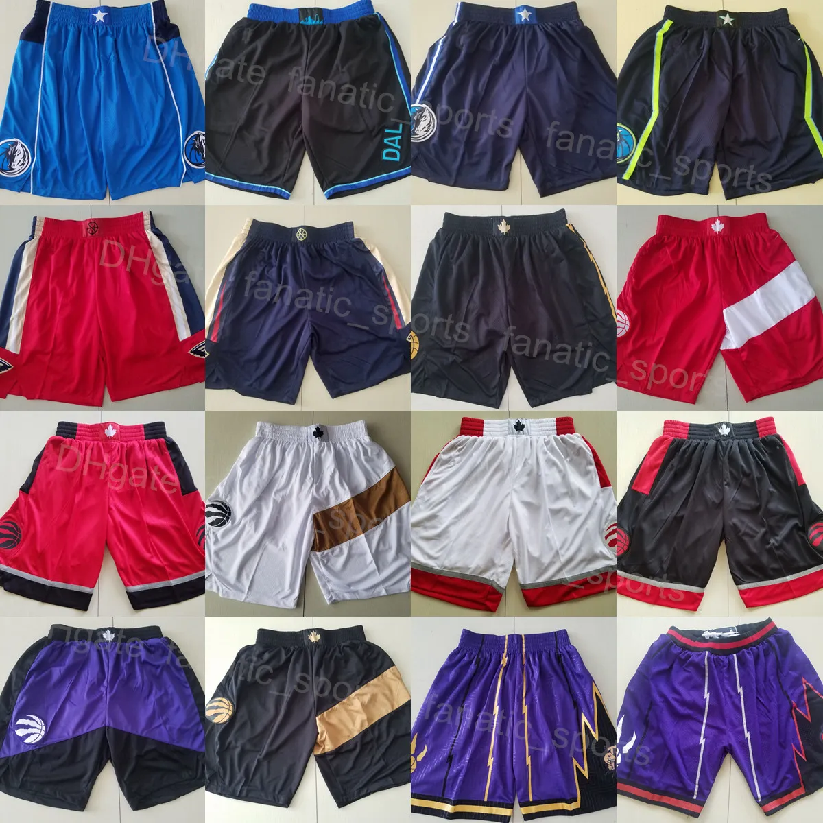 Homens Basquetebol Esporte Curto Elástico Cintura Hip Hippants Desgaste Drawstring Calça Tudo Costurado Pascal Siakam Tracy McGrady Fred Vanvleet Vermelho Vermelho Branco Branco Roxo