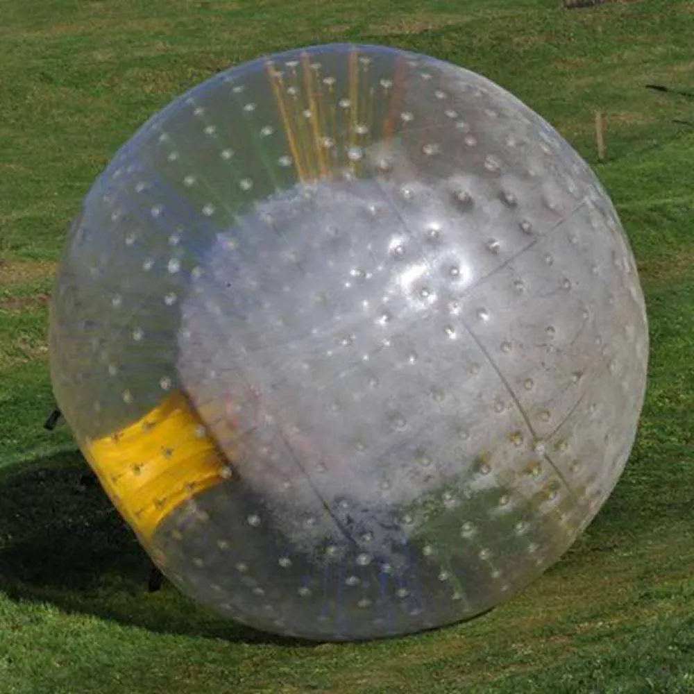 Água inflável gigante amarela/azul brinca a bola humana da bolha da água