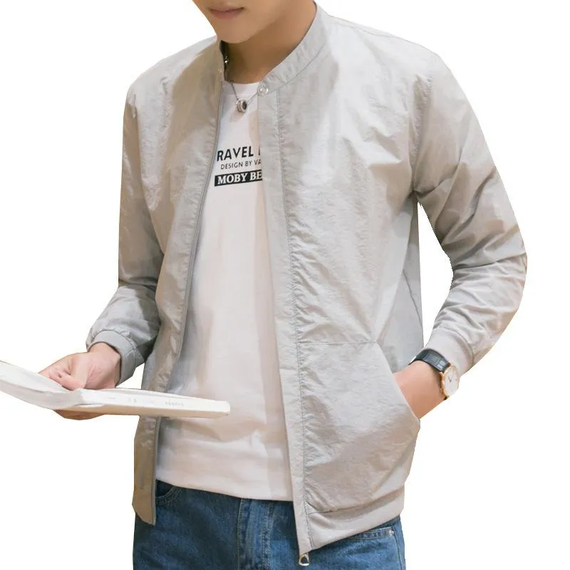 Summer Casual Lightweight Solid Color Primark Mens Jackets With
