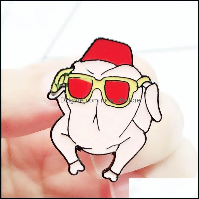 cartoon fashion cute dog enamel pins red sunglasses brooch button badge kid jewelry backpack accessories personality trinket