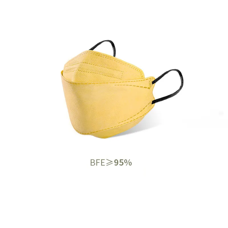 KN95 Masker Morandi Kleur Disposable Dust Protection Fish Mond Willow Leaf Mask Independent Packaging