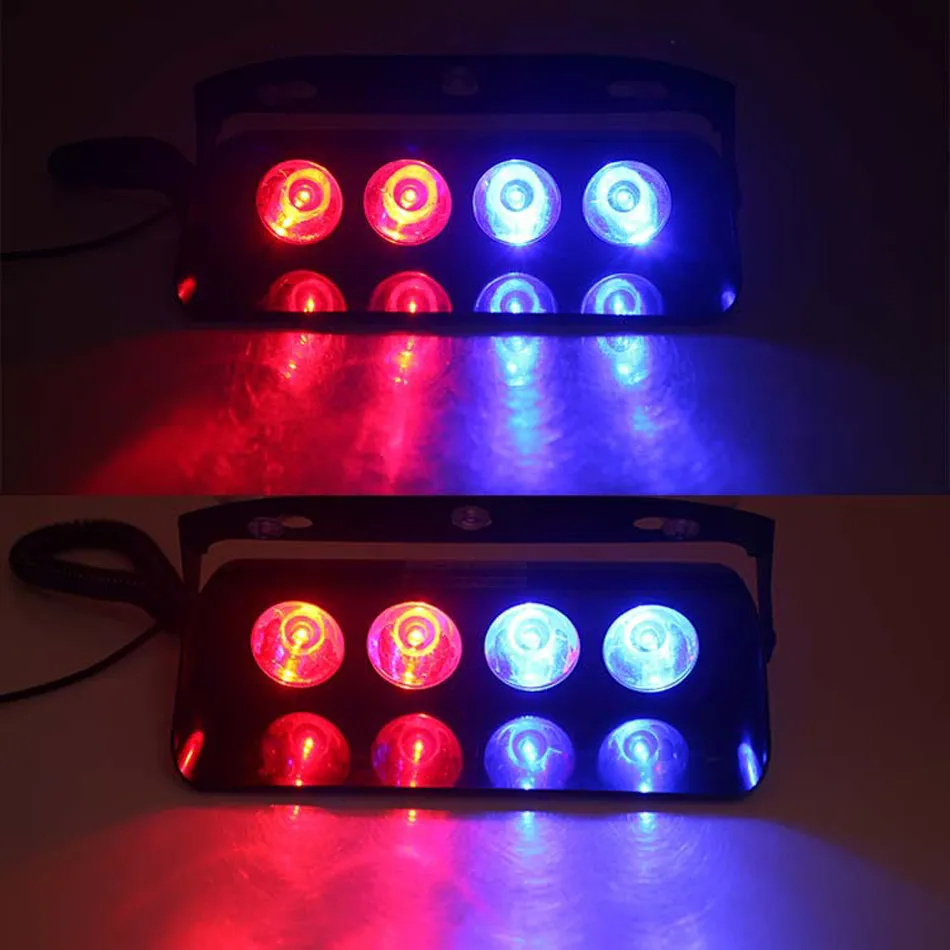 Barre Lumineuse LED Clignotante Urgence Voiture Camion - 12V 24V Ambre Orange Avec 14 Modes - IP65