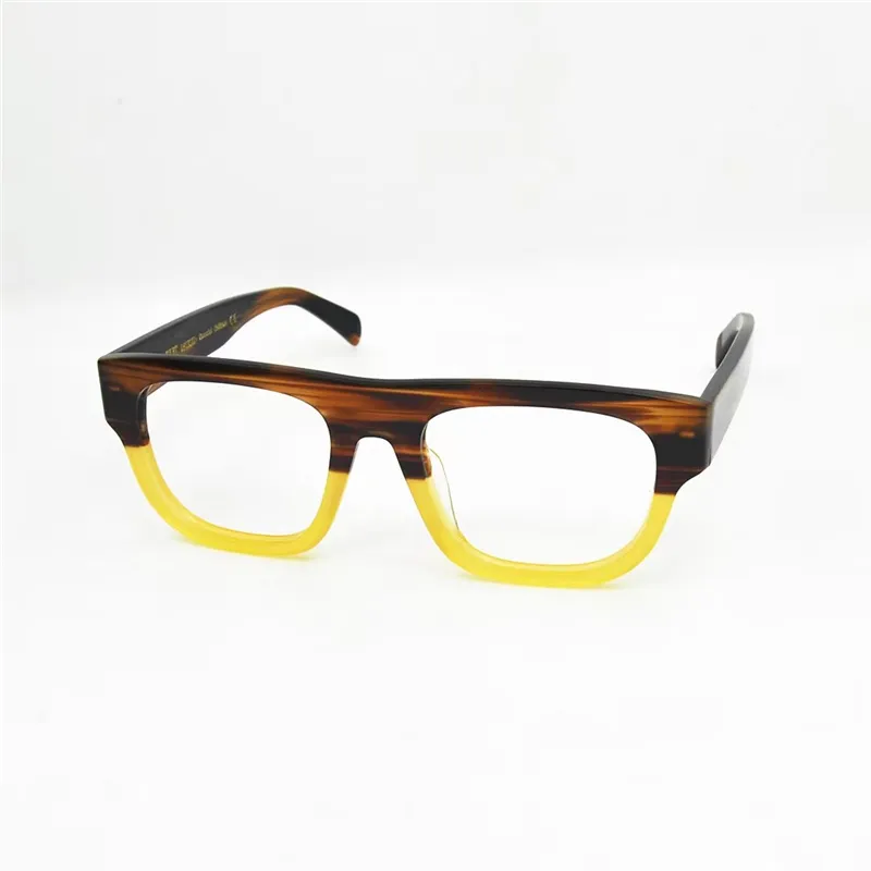 James Tart 497 Optiska glasögon för unisex Retro Style Anti-Blue Light Lens Plate Five Pointed Frame med låda med låda