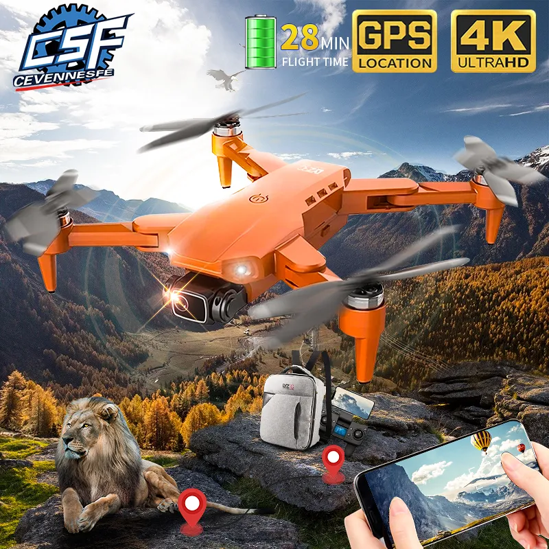 5G GPS 4K DRON HD CAMERA FPV 28min Flight Time Brushless Motor Quadcopter Distance 1,2 km Professional Drone L900 Pro