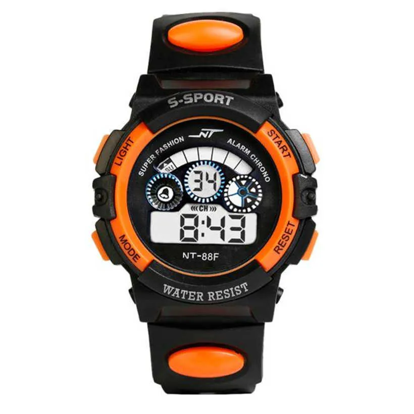 Mäns Klocka Vattentät Saat Digital LED Quartz Alarm Datum Sport Armbandsur Billes Barnklockor Klocka 2022