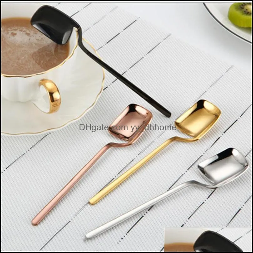 cup hangable silver gold copper black dessert spoon fork and spoon