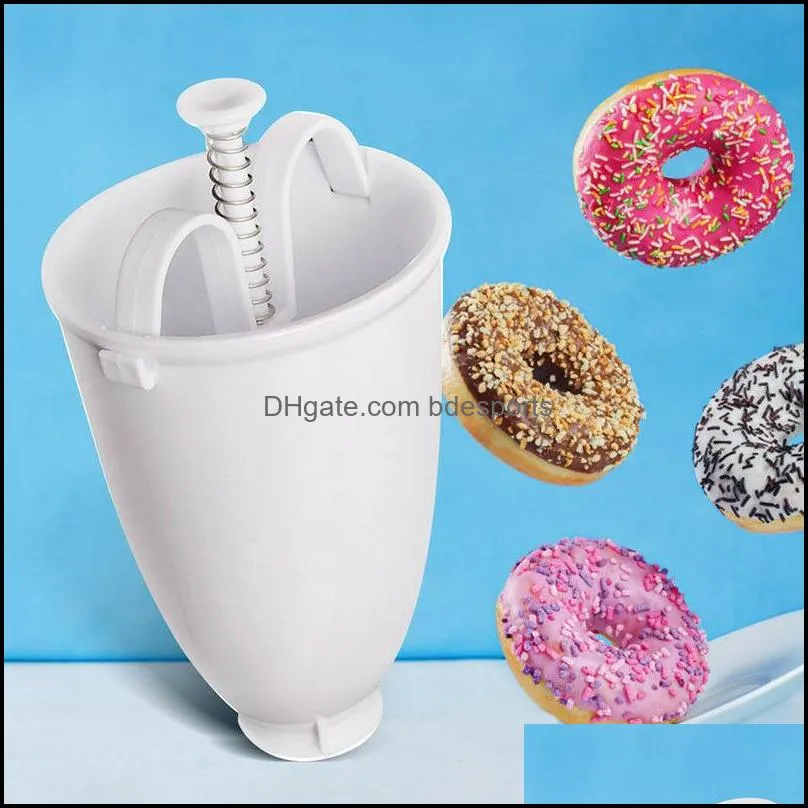 In stock!!! Plastic  Mould Donut Maker Machine Dispenser Kitchen Pastry Making Utensil DIY Tools Free shipping